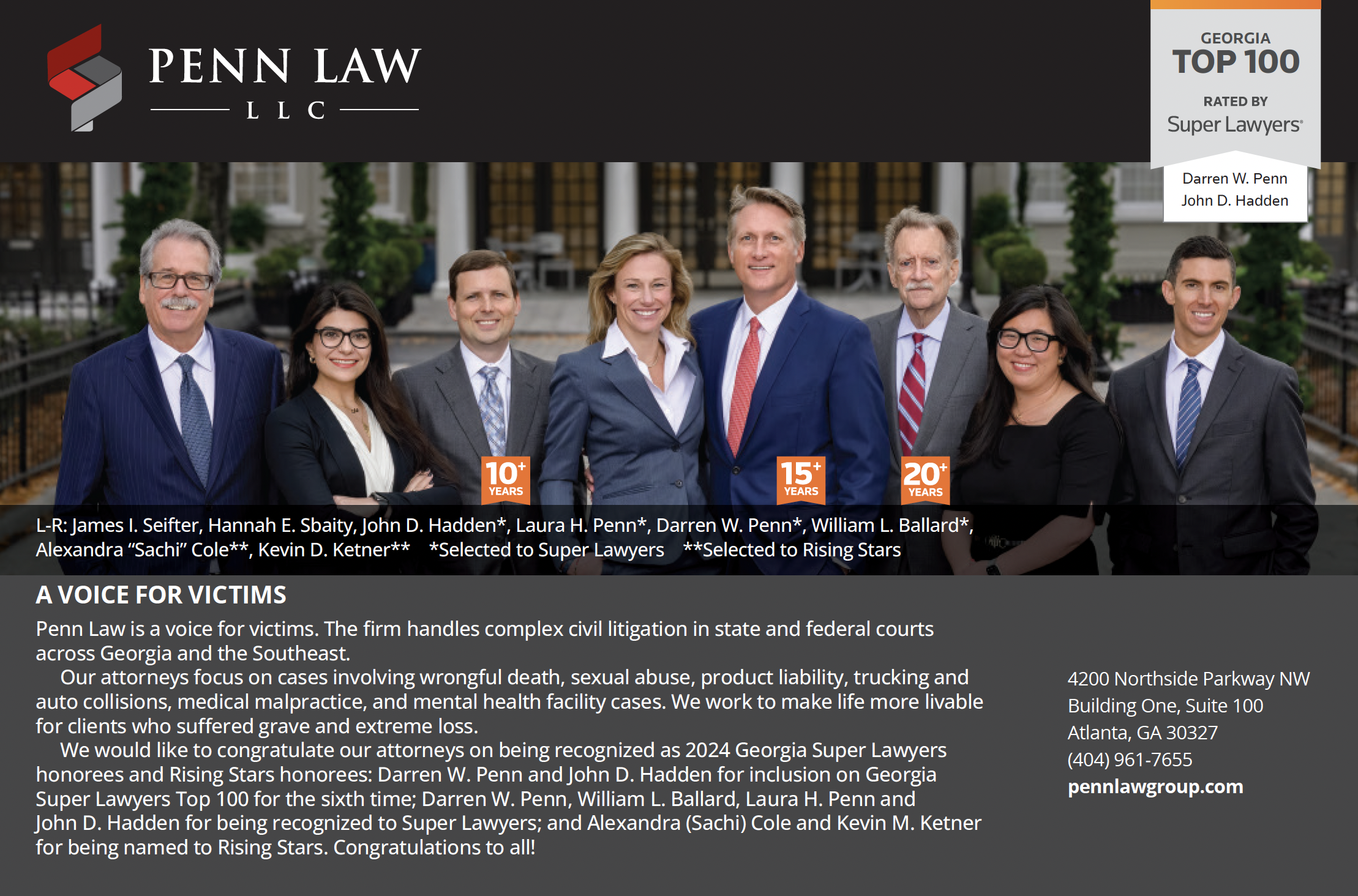 John Hadden Named to Top 100 in 2024 Georgia SuperLawyers Magazine